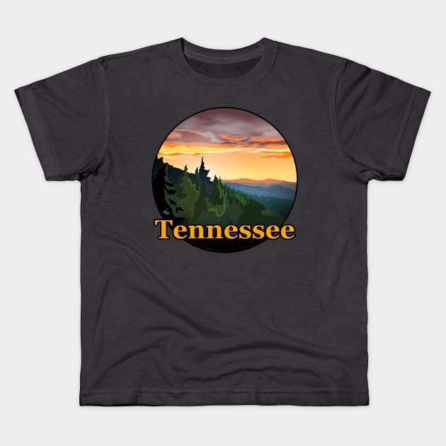 Tennessee Kids T-Shirt by VanceCapleyArt1972